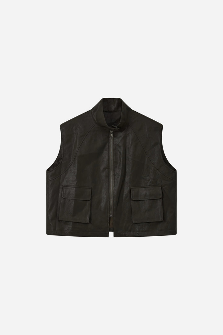 An image of a   31422 Zip-Front Utility Vest by  Mirra Masa