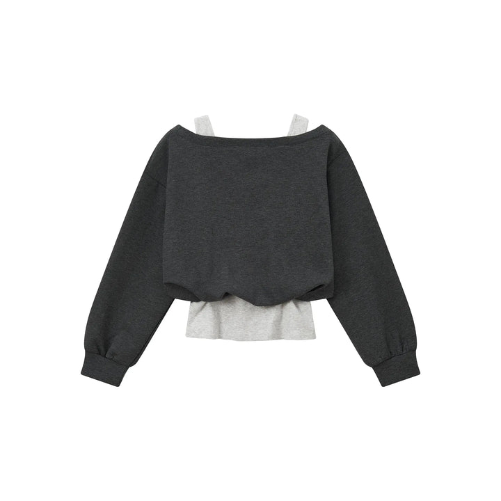 An image of a   31443 Layered and Cropped Hoodie by  Mirra Masa