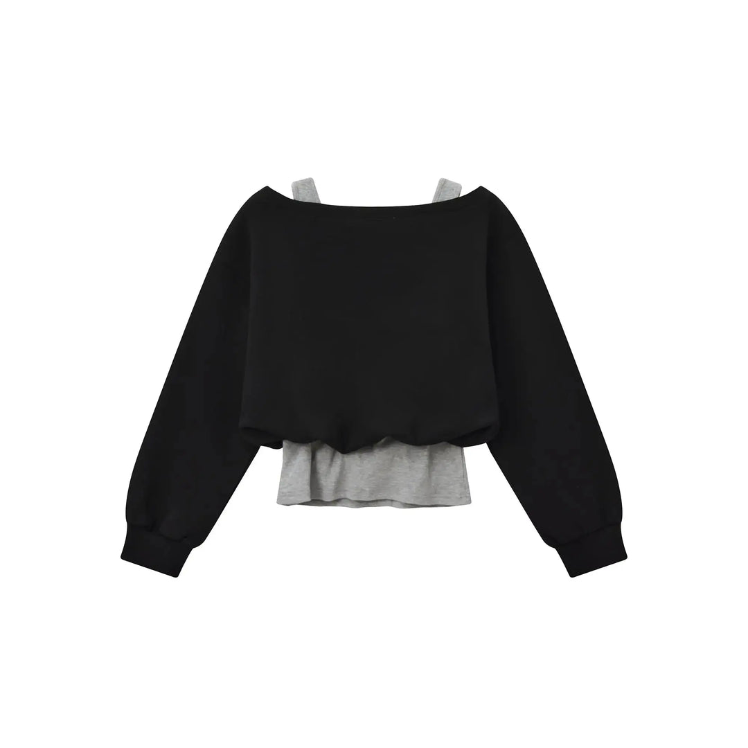 An image of a   31443 Layered and Cropped Hoodie by  Mirra Masa