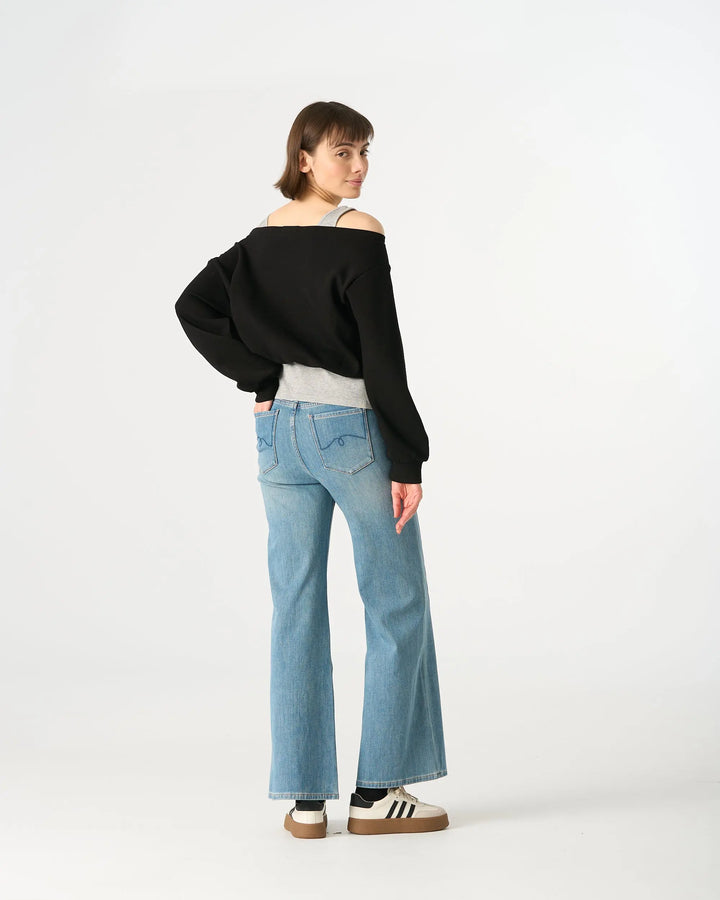 An image of a   31443 Layered and Cropped Sweatshirt by  Mirra Masa