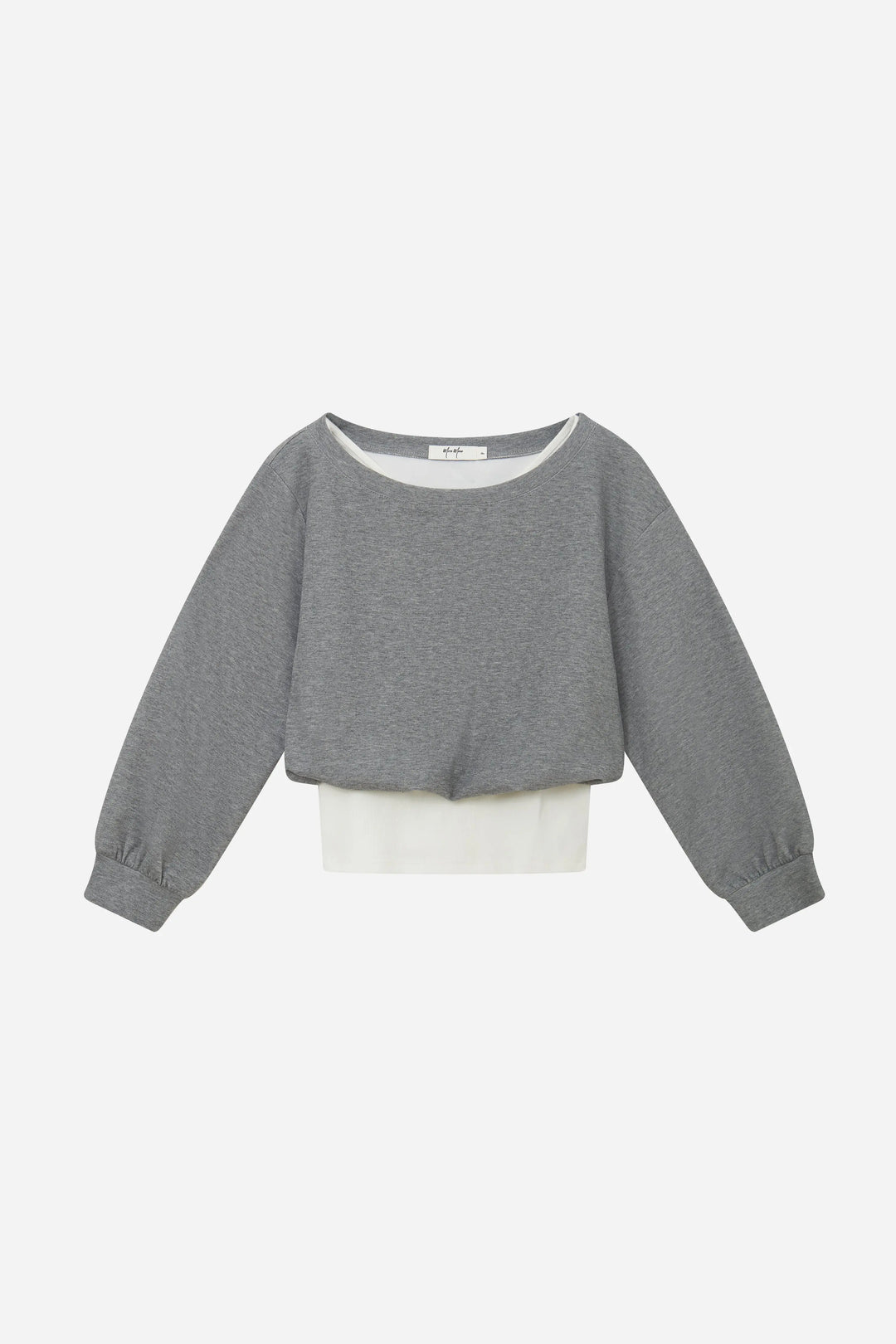 An image of a   31443 Layered and Cropped Sweatshirt by  Mirra Masa