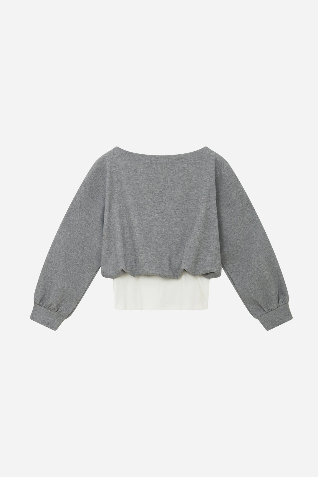 An image of a   31443 Layered and Cropped Sweatshirt by  Mirra Masa