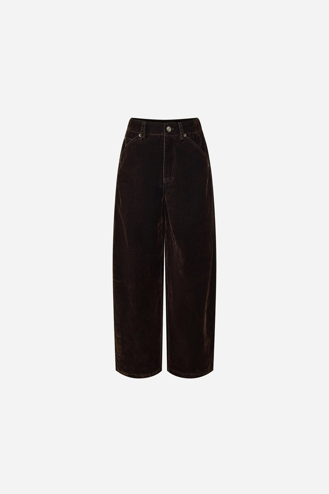 An image of a   31476 Velvet-Sheen Wide-Leg Pants by  Mirra Masa