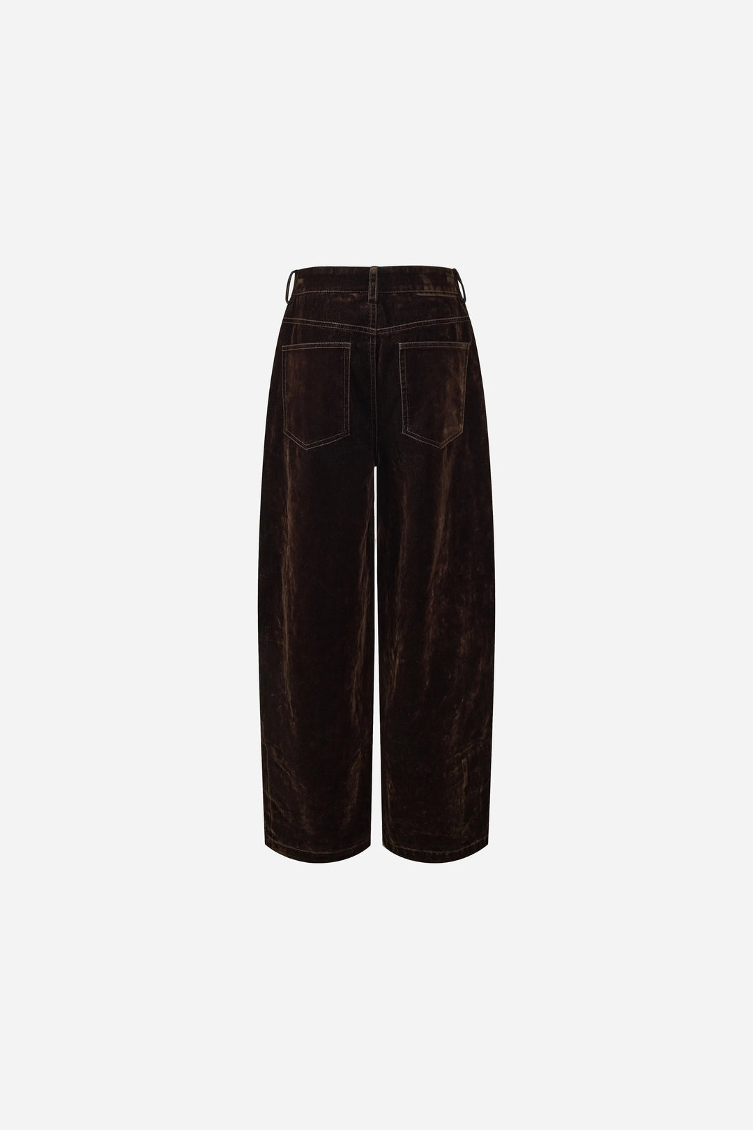 An image of a   31476 Velvet-Sheen Wide-Leg Pants by  Mirra Masa