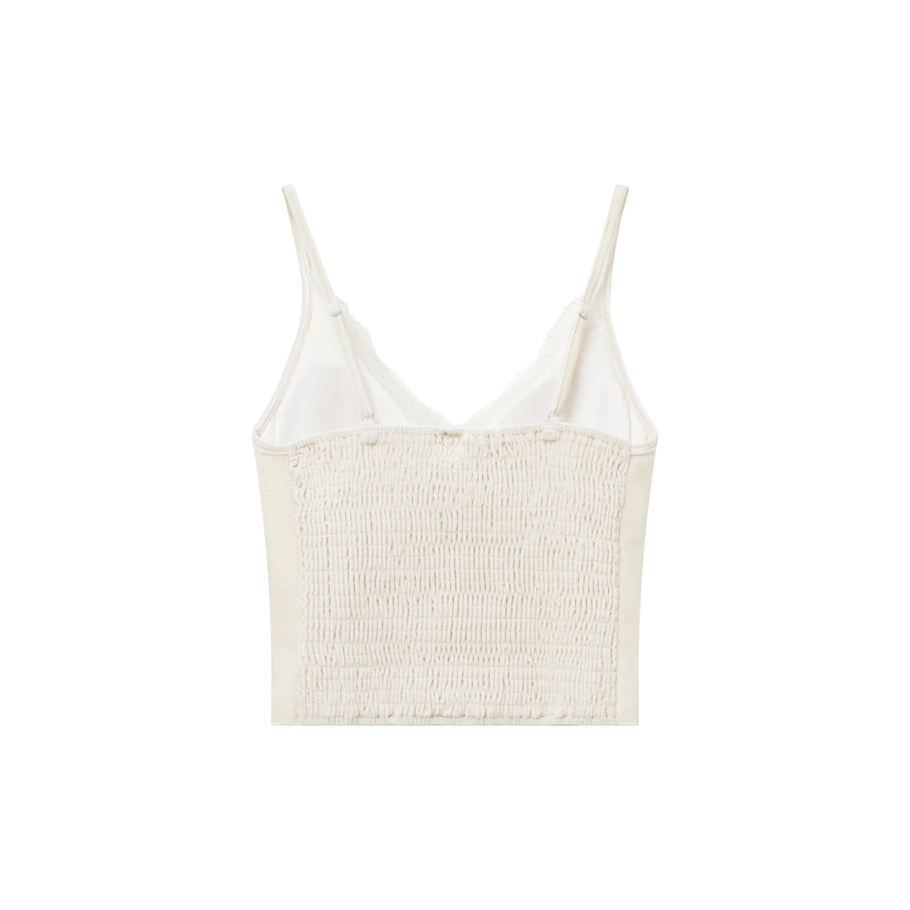 An image of a   31494 Laced Velvet Cami Top by  Mirra Masa