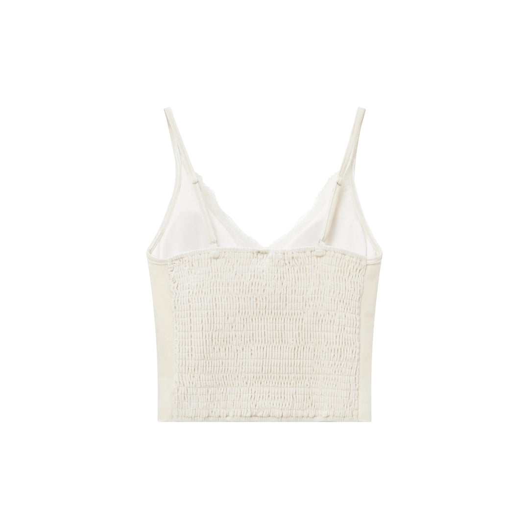 An image of a   31494 Laced Velvet Cami Top by  Mirra Masa