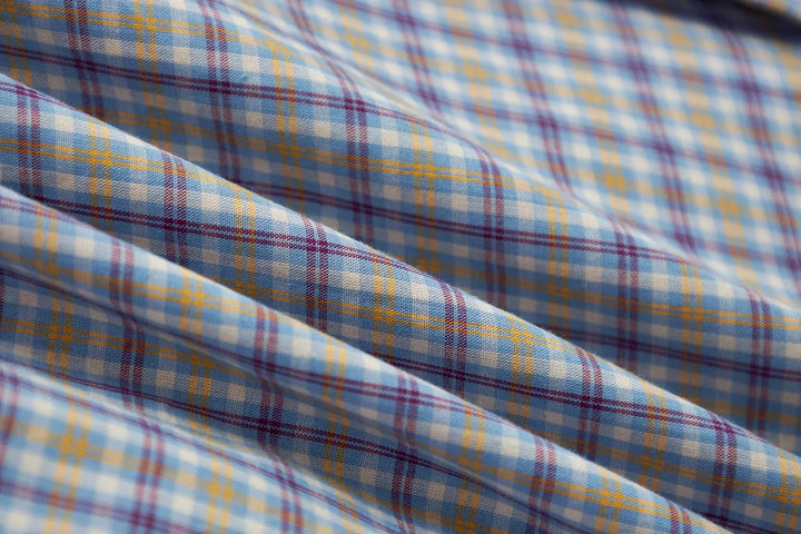 An image of a   31514 Layered and Cropped Checkered Shirt by  Mirra Masa