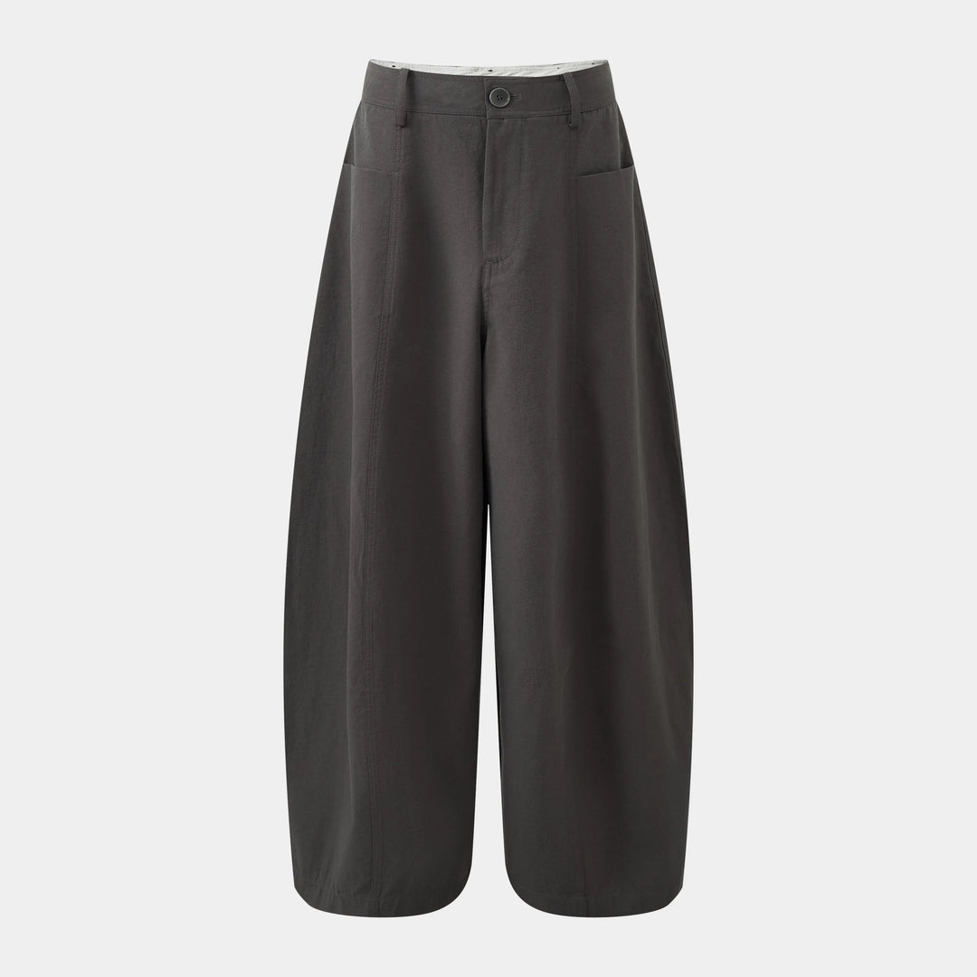 An image of a   31516 Patch-Pocket Barrel-Leg Pants by  Mirra Masa