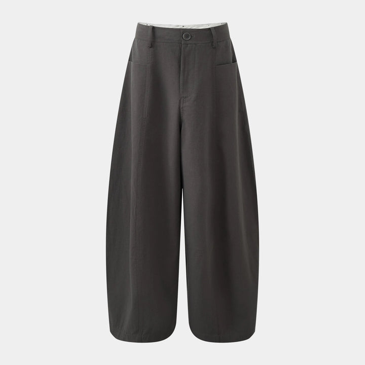 An image of a   31516 Patch-Pocket Barrel-Leg Pants by  Mirra Masa