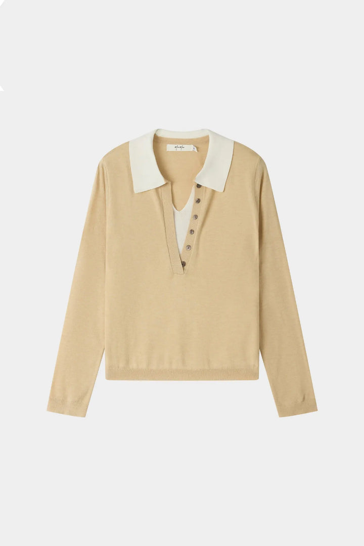 An image of a   31539 Core Layered V-Neck by  Mirra Masa