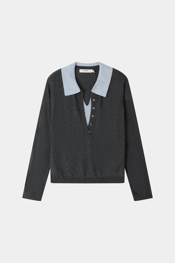 An image of a   31539 Core Layered V-Neck by  Mirra Masa