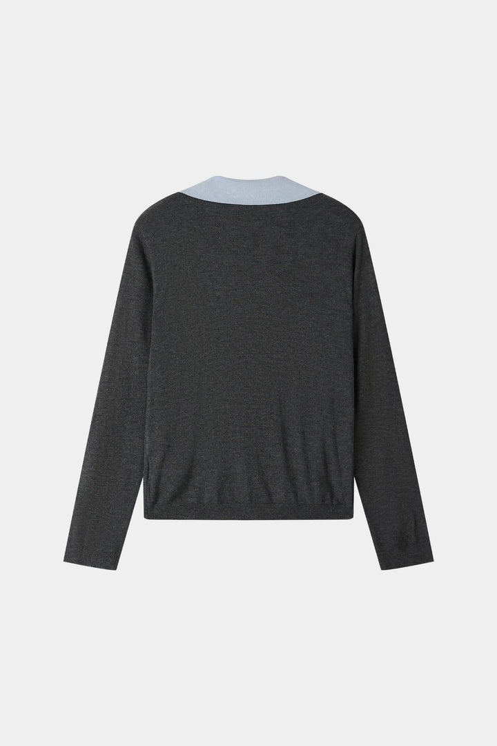 An image of a   31539 Core Layered V-Neck by  Mirra Masa