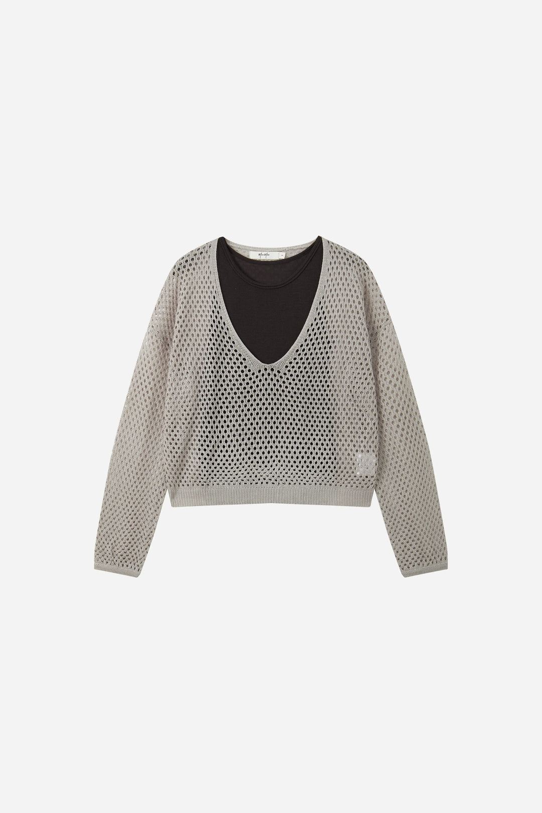 An image of a   31545 Open-Knit Sweater & Camisole Set by  Mirra Masa