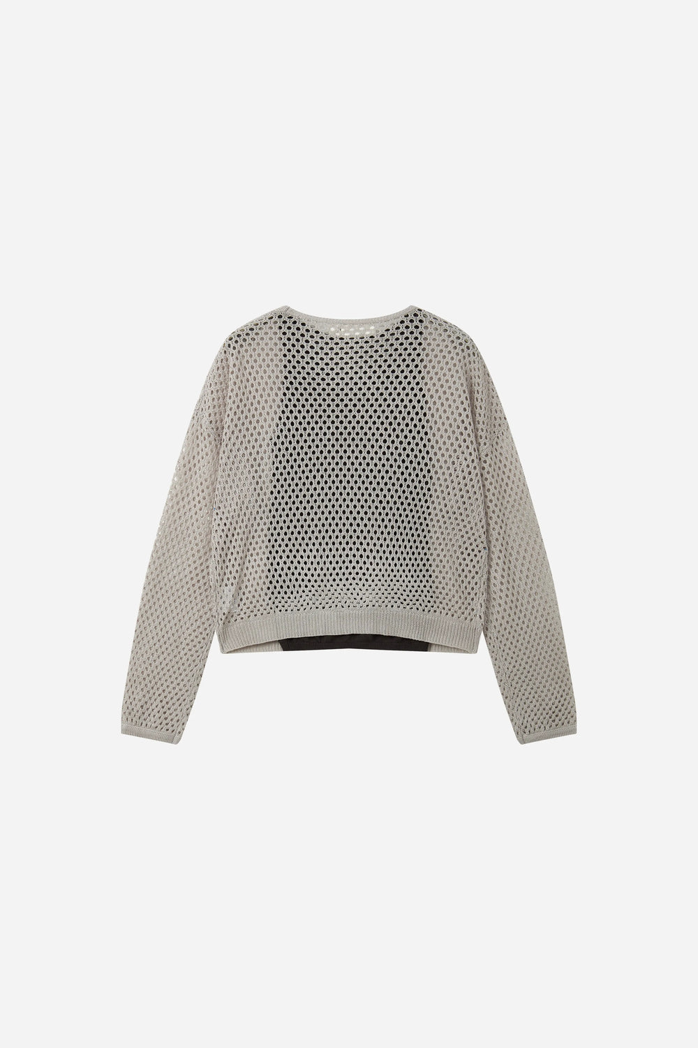 An image of a   31545 Open-Knit Sweater & Camisole Set by  Mirra Masa