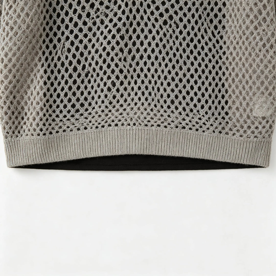An image of a   31545 Open-Knit Sweater & Camisole Set by  Mirra Masa