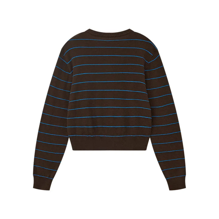 An image of a   31566 Round Neck Button-Down Cardigan by  Mirra Masa