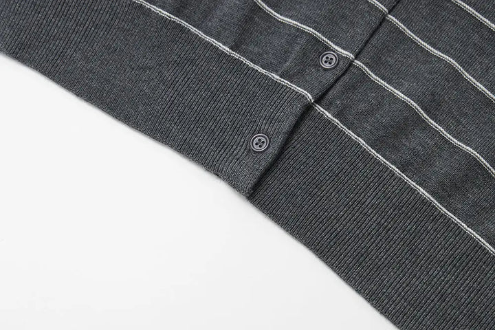 An image of a   31566 Round Neck Button-Down Cardigan by  Mirra Masa