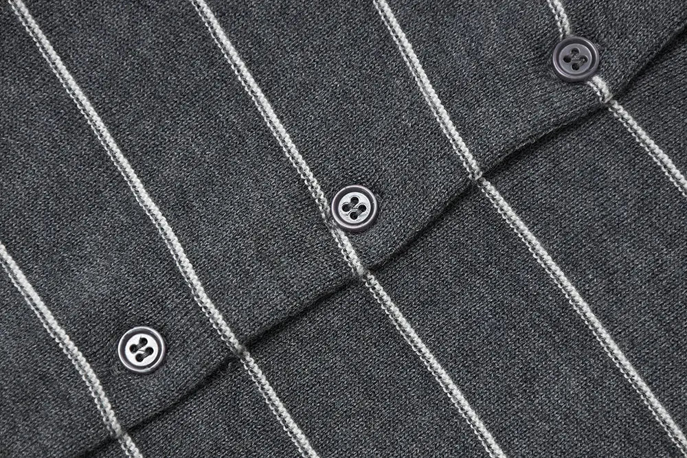 An image of a   31566 Round Neck Button-Down Cardigan by  Mirra Masa