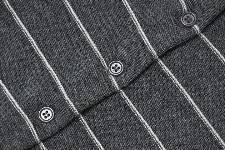 An image of a   31566 Round Neck Button-Down Cardigan by  Mirra Masa