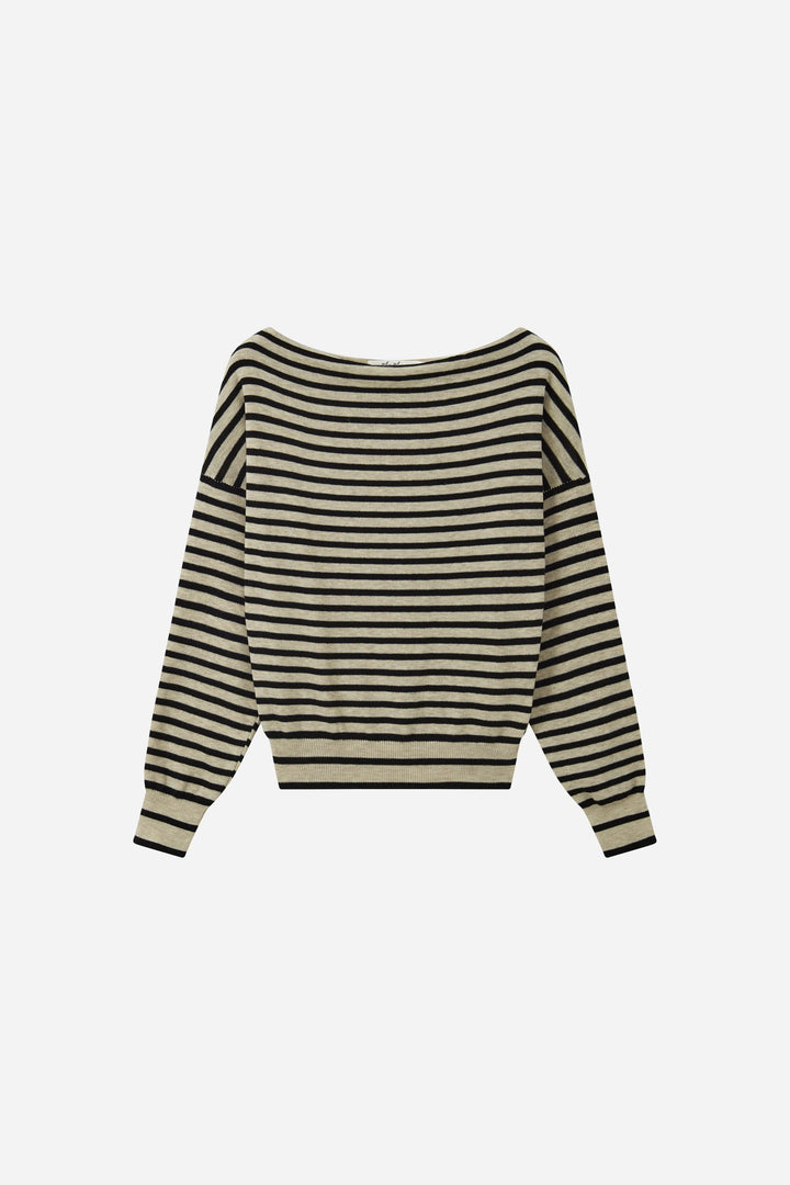 An image of a   31569 Off-Shoulder Knit Top by  Mirra Masa