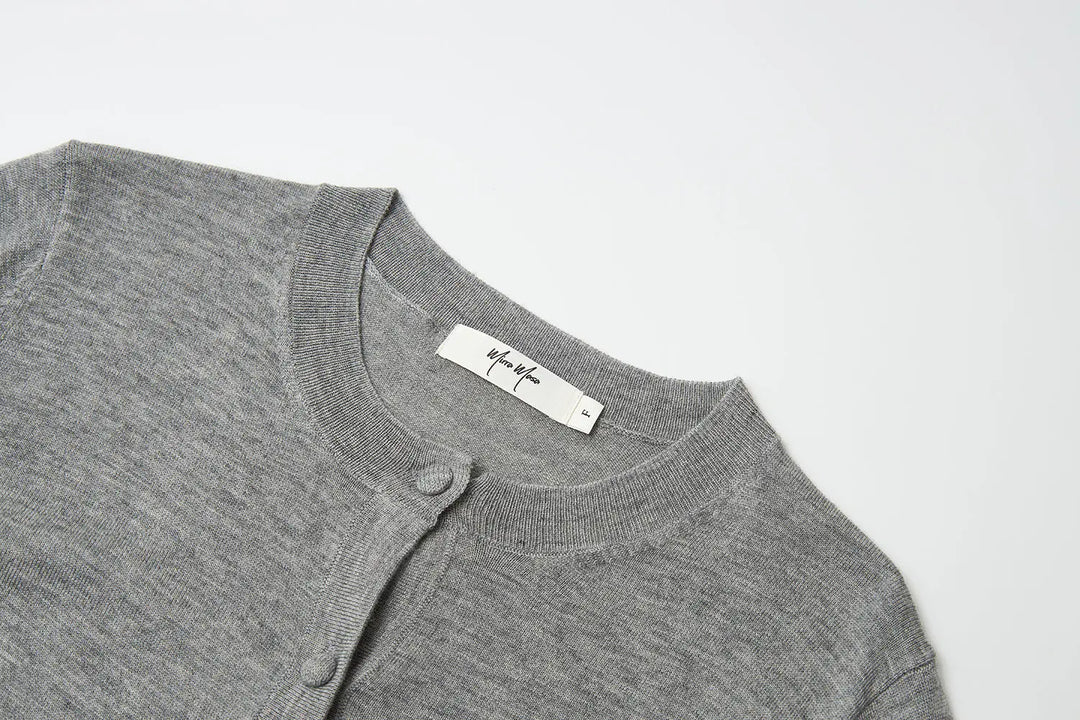 An image of a   31573 Classic Button-Front Knit Top by  Mirra Masa