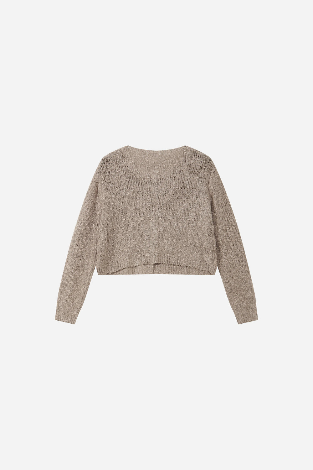 An image of a   31595 Textured-Knit Cropped Cardigan by  Mirra Masa