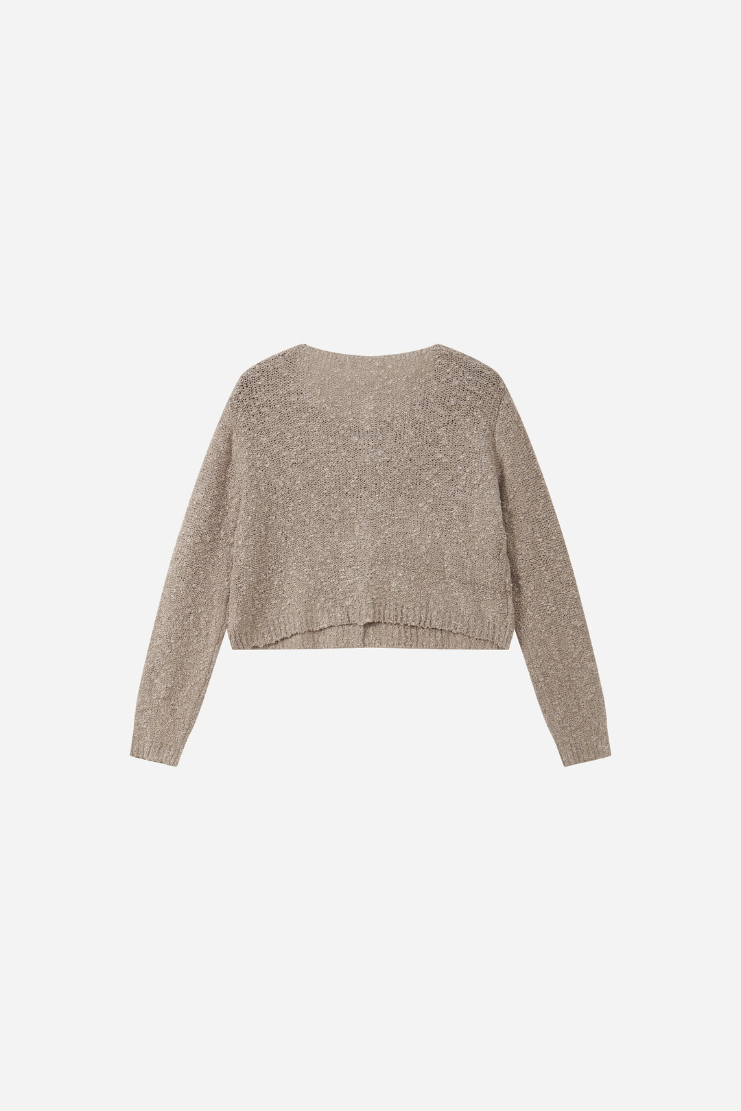 An image of a   31595 Textured-Knit Cropped Cardigan by  Mirra Masa