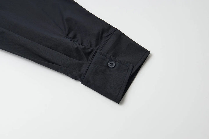An image of a   31616 Cropped Classic Button-Up Shirts by  Mirra Masa