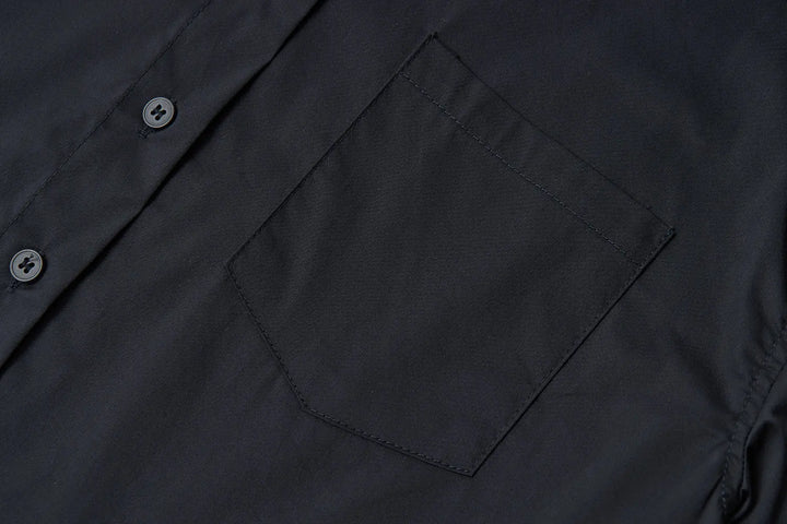 An image of a   31616 Cropped Classic Button-Up Shirts by  Mirra Masa