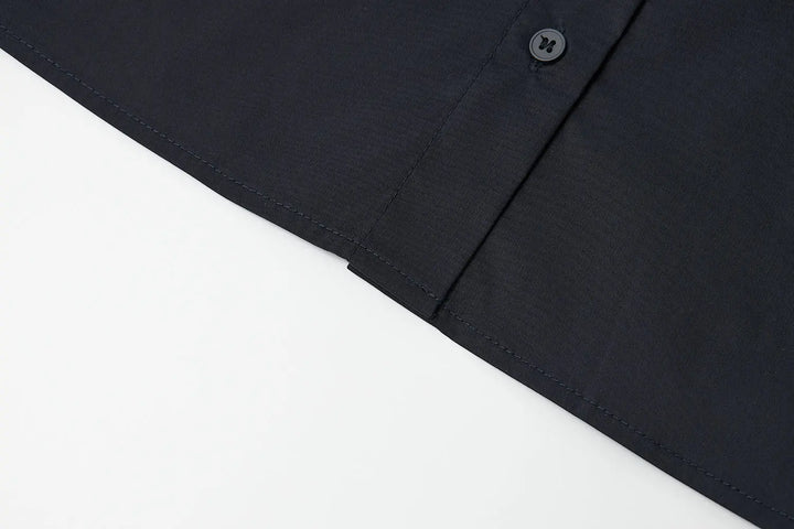 An image of a   31616 Cropped Classic Button-Up Shirts by  Mirra Masa