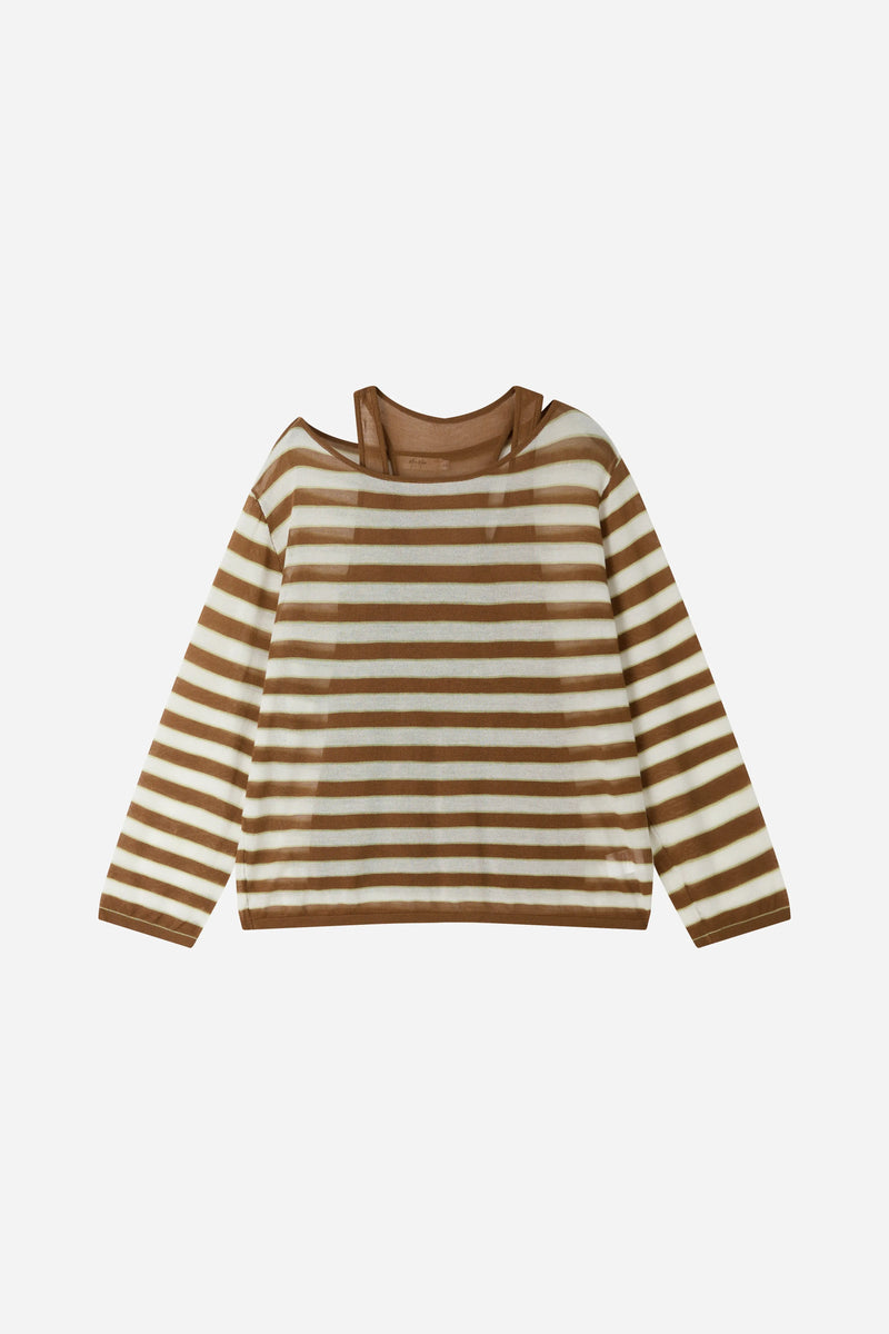 31639 Layered Illusion Stripe Top