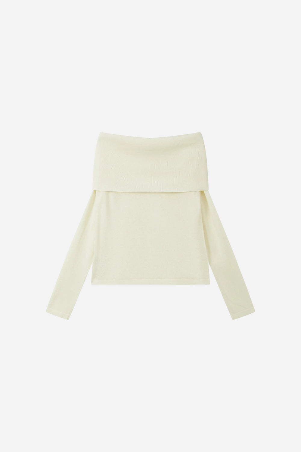 An image of a   31717 Sculpted Off-Shoulder Sweater by  Mirra Masa