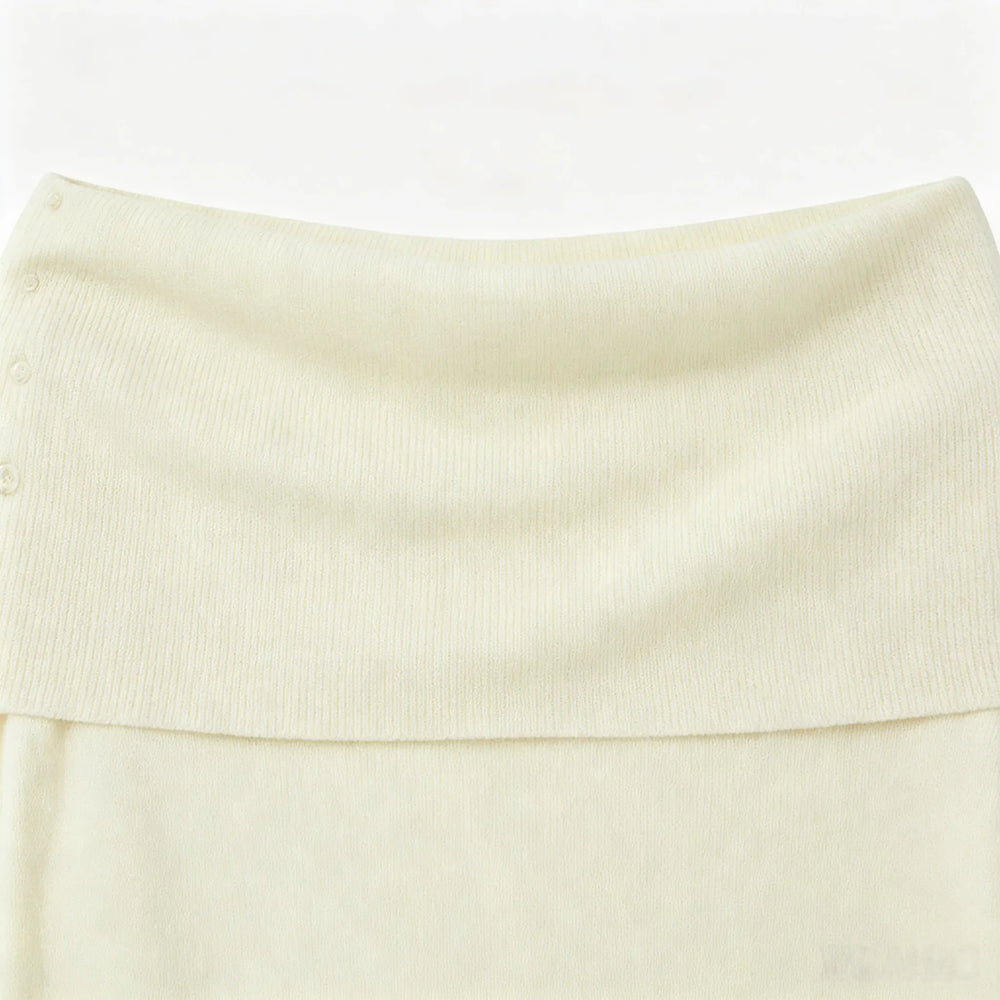An image of a   31717 Sculpted Off-Shoulder Sweater by  Mirra Masa