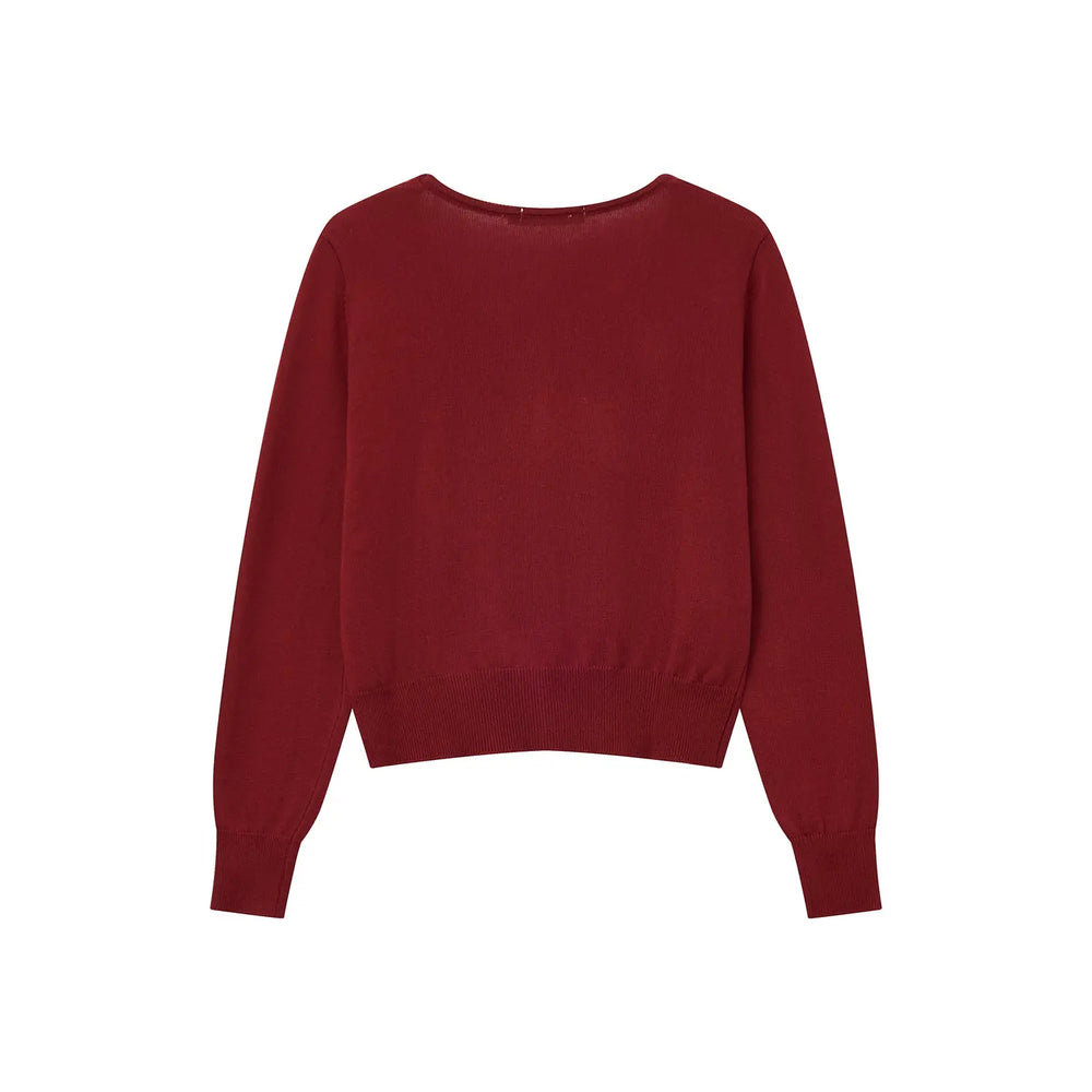 An image of a   31751 Everyday V-Neck Cardigan by  Mirra Masa