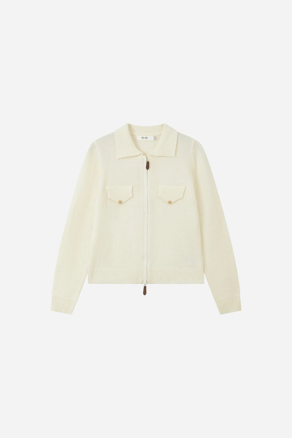 An image of a   31780 Collared Zip Cardigan by  Mirra Masa