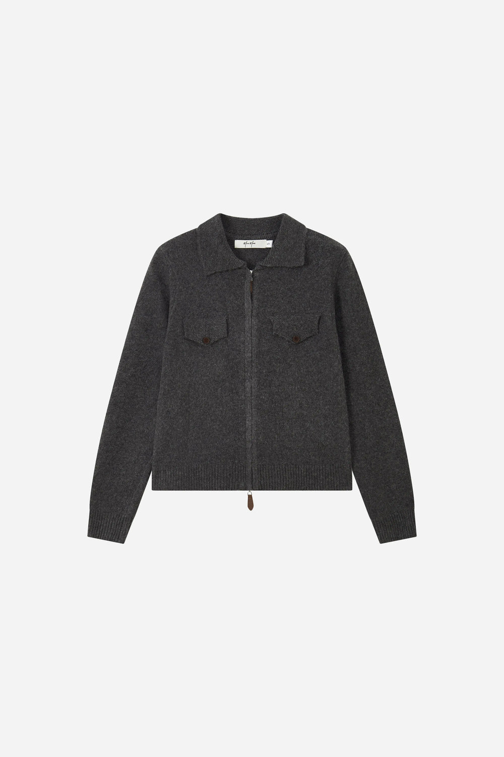 An image of a   31780 Collared Zip Cardigan by  Mirra Masa