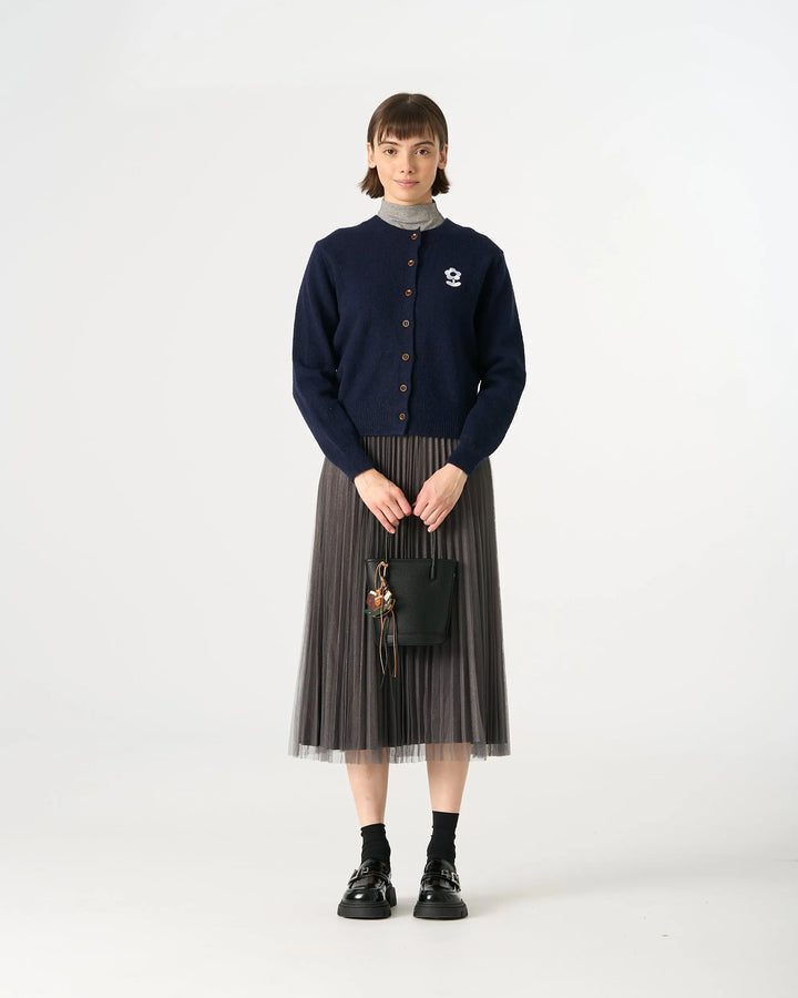 An image of a   31787 Roundneck Button Down Cardigan by  Mirra Masa