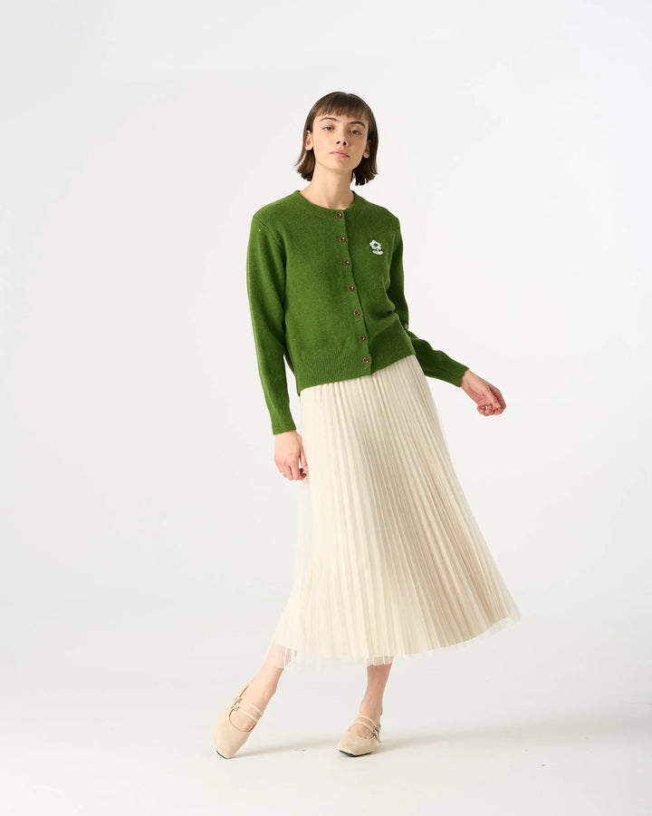 An image of a   31787 Roundneck Button Down Cardigan by  Mirra Masa