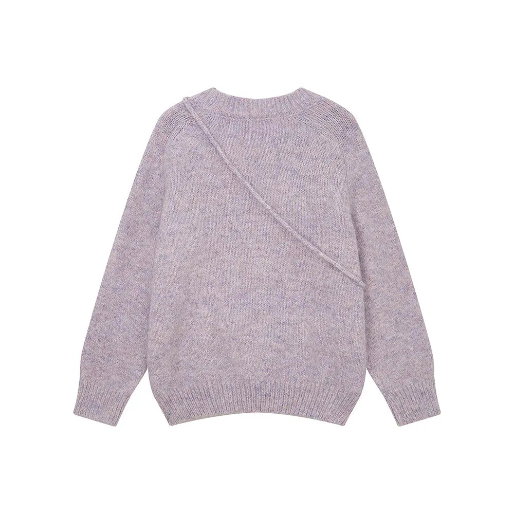 An image of a   31809 Pullover Sweater with Pouch by  Mirra Masa