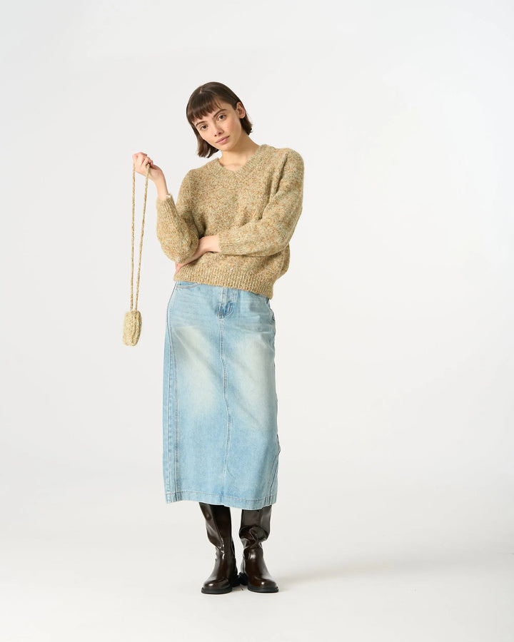 An image of a   31809 Pullover Sweater with Pouch by  Mirra Masa
