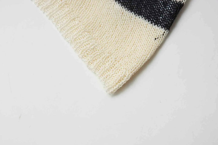 An image of a   31811 Striped Breezy Knit Top by  Mirra Masa