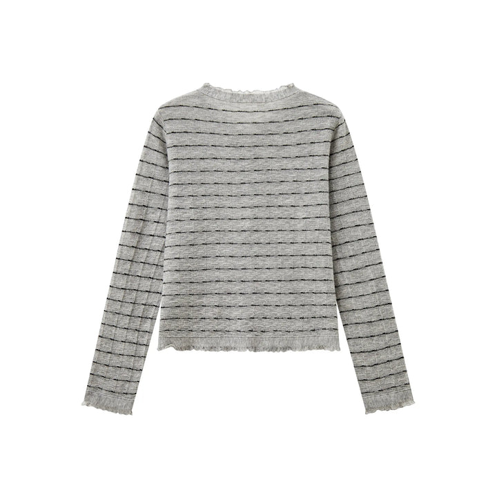 An image of a   31821 Frayed  Layerd Cardigan by  Mirra Masa