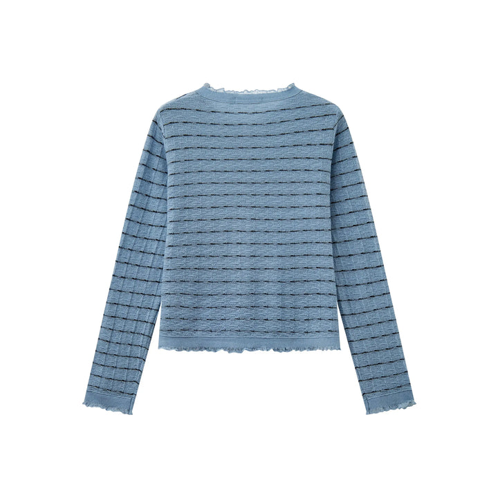 An image of a   31821 Frayed  Layerd Cardigan by  Mirra Masa