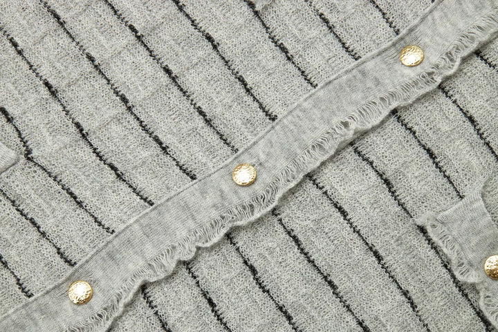 An image of a   31821 Frayed  Layerd Cardigan by  Mirra Masa