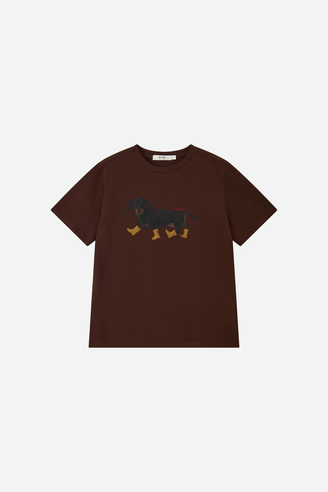 An image of a   31832 Dachshund Graphic Tee by  Mirra Masa