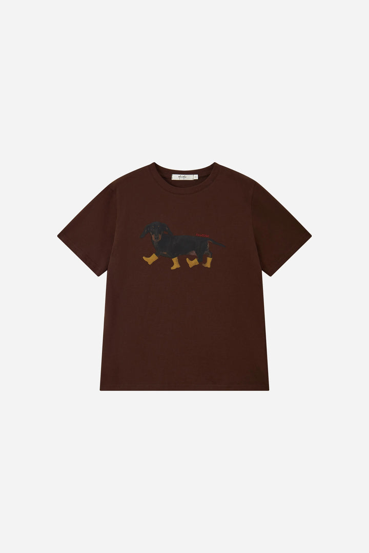 An image of a   31832 Dachshund Graphic Tee by  Mirra Masa