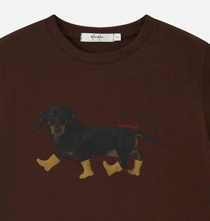 An image of a   31832 Dachshund Graphic Tee by  Mirra Masa