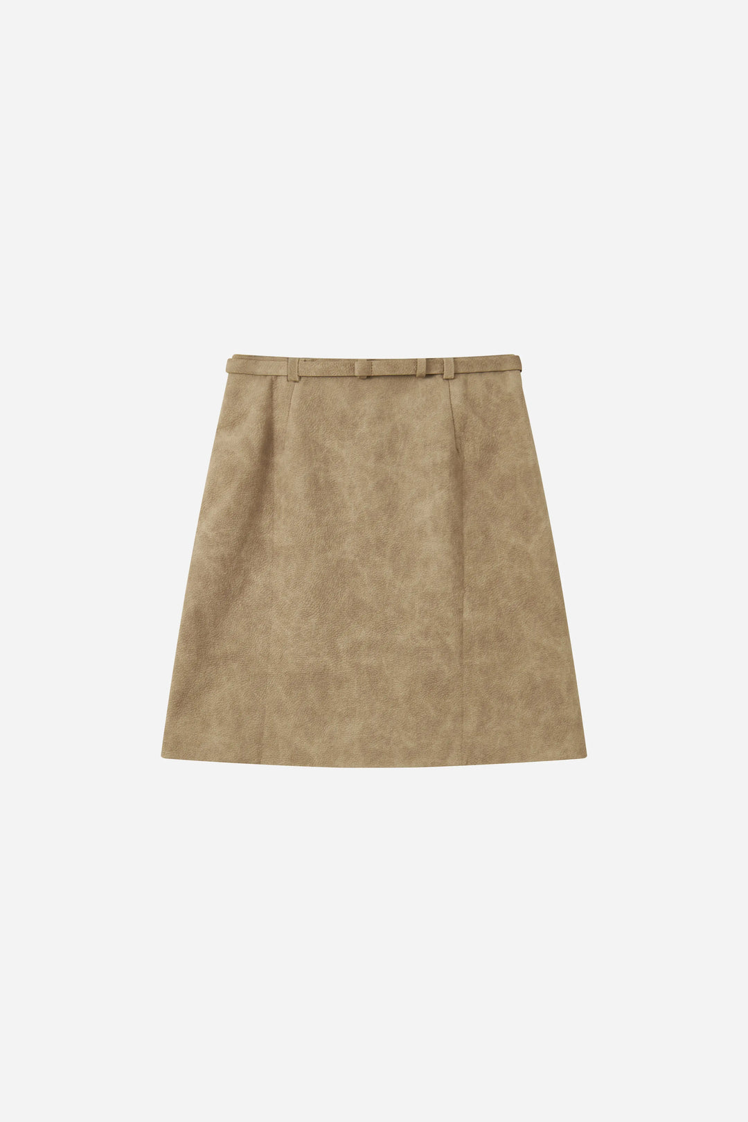 An image of a   31841 Suede-Effect Mini Skirt by  Mirra Masa