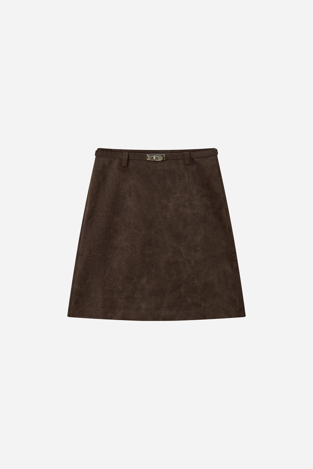 An image of a   31841 Suede-Effect Mini Skirt by  Mirra Masa