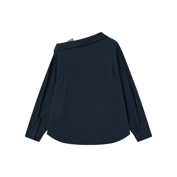 An image of a   31867 Layered Off Shoulder Shirt by  Mirra Masa